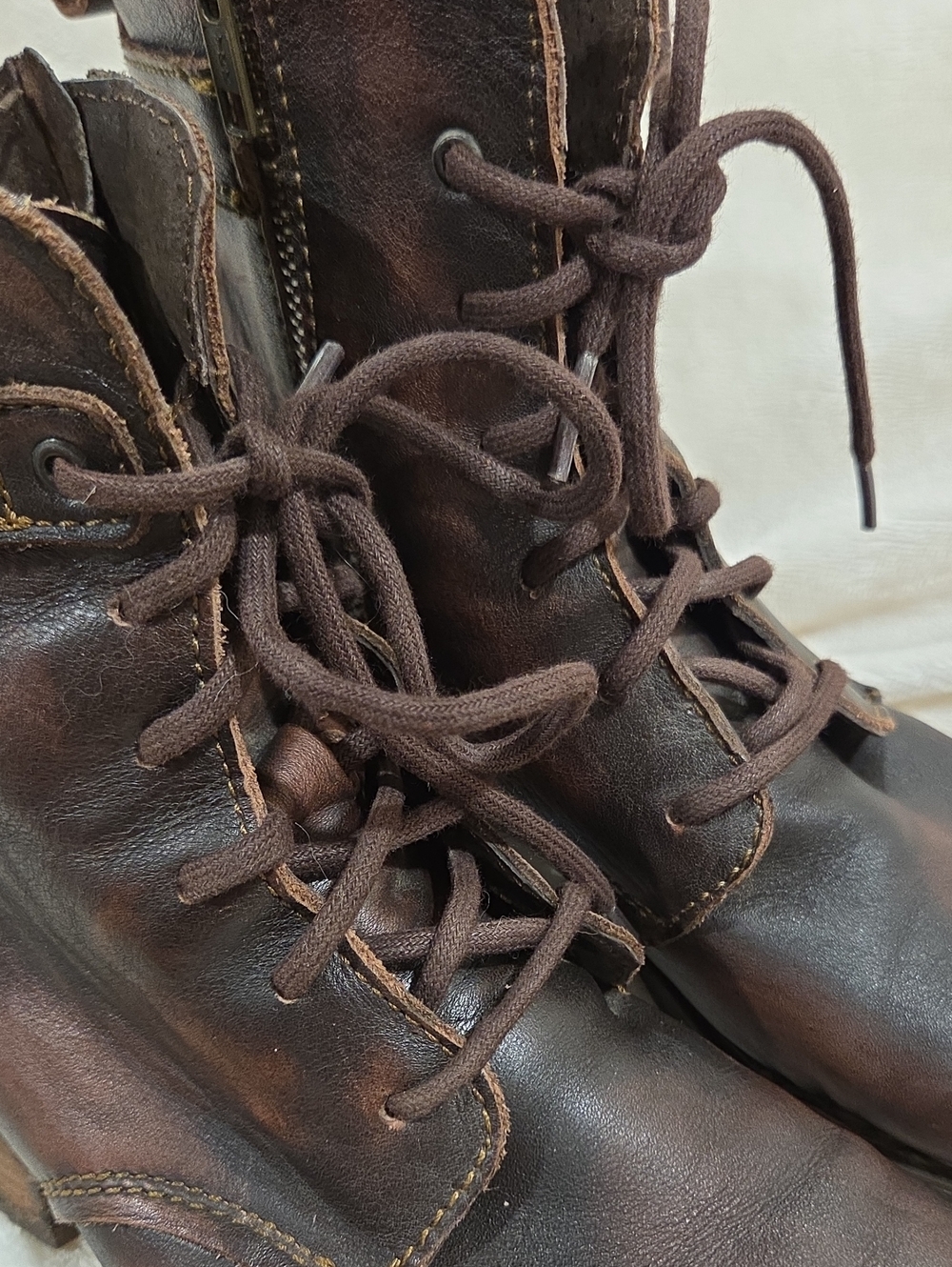 Born Leather Lace-Up Ankle Boots - Picture 3 of 10